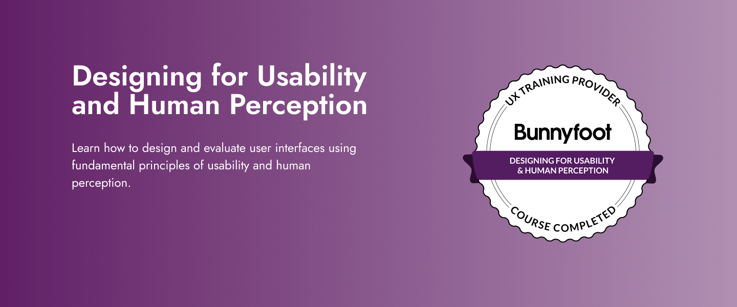 Designing for Usability and Human Perception