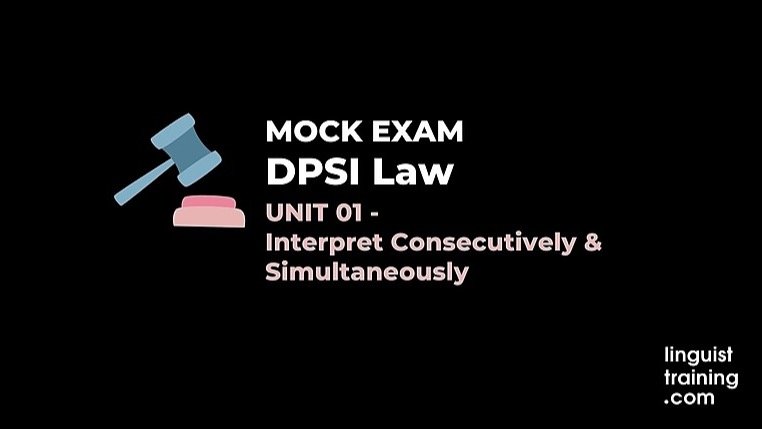 DPSI Law Mock Exam (Unit 1)