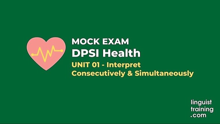 DPSI Health Mock Exam (Unit 1)