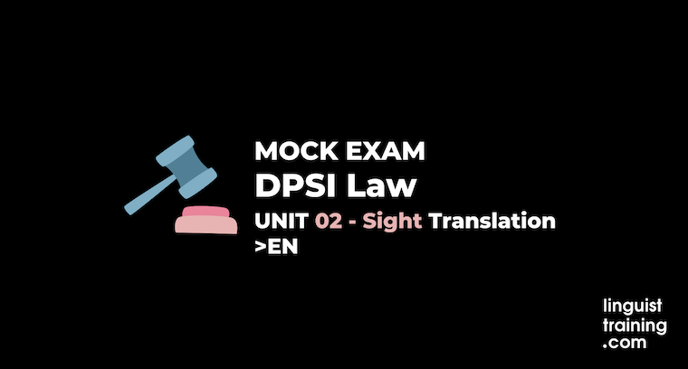 DPSI Law Mock Exam (Unit 2)