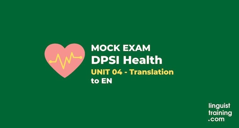 DPSI Health Mock Exam (Unit 4)