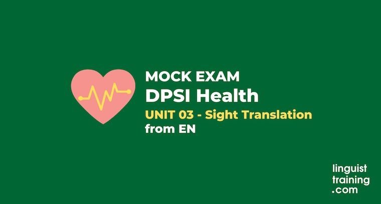 DPSI Health Mock Exam (Unit 3)