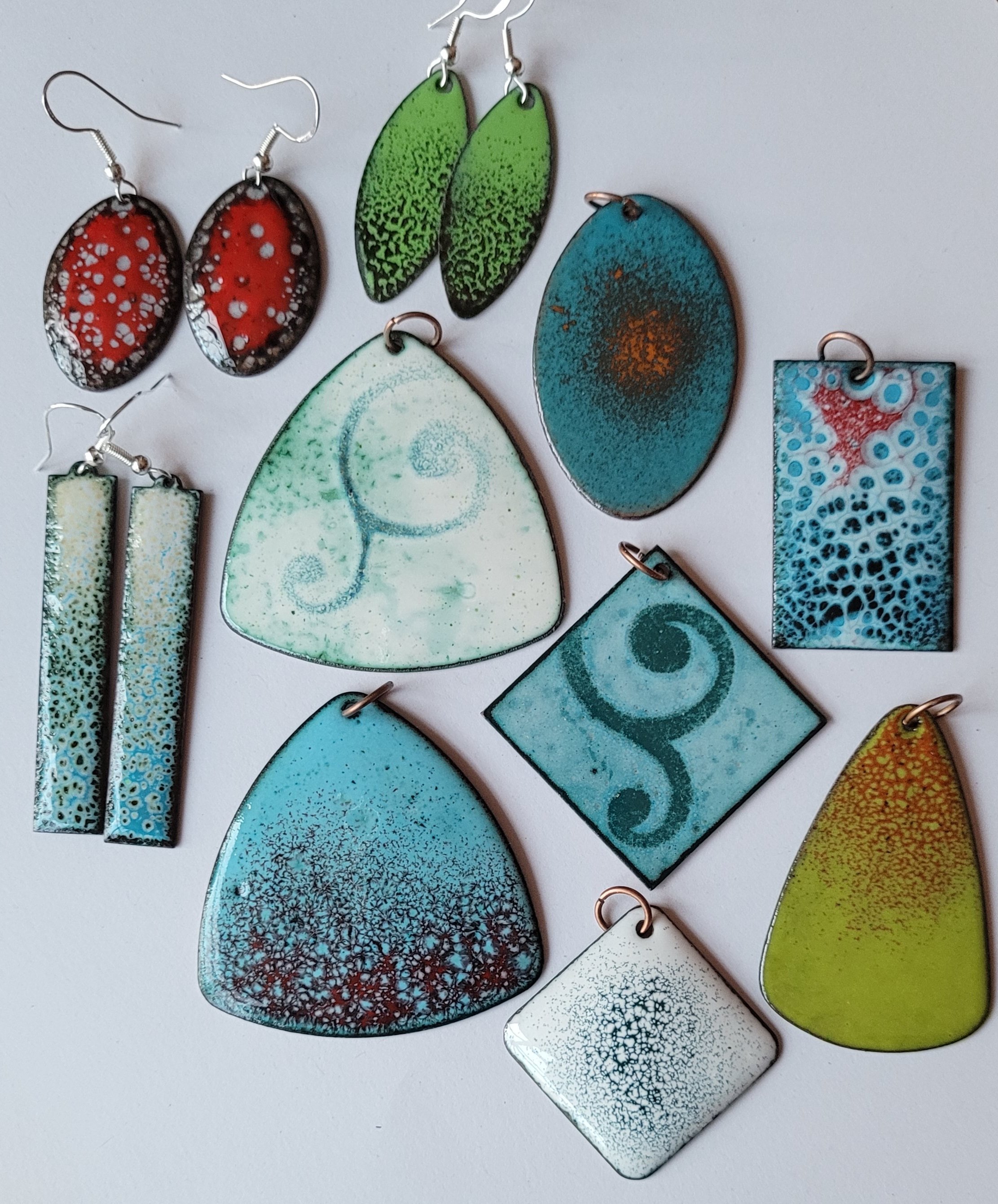 Enamelling copper jewellery - private taster session in Worcester