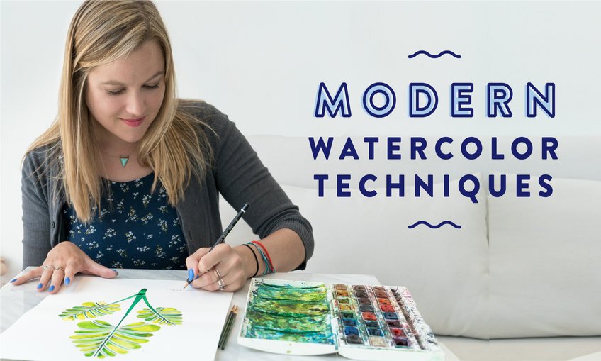 Modern Watercolour Techniques: Explore Skills to Create On-Trend Paintings
