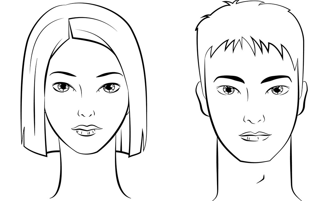 Drawing & Shading Beautiful Male and Female Face - Easy Steps
