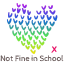 Not Fine In School logo