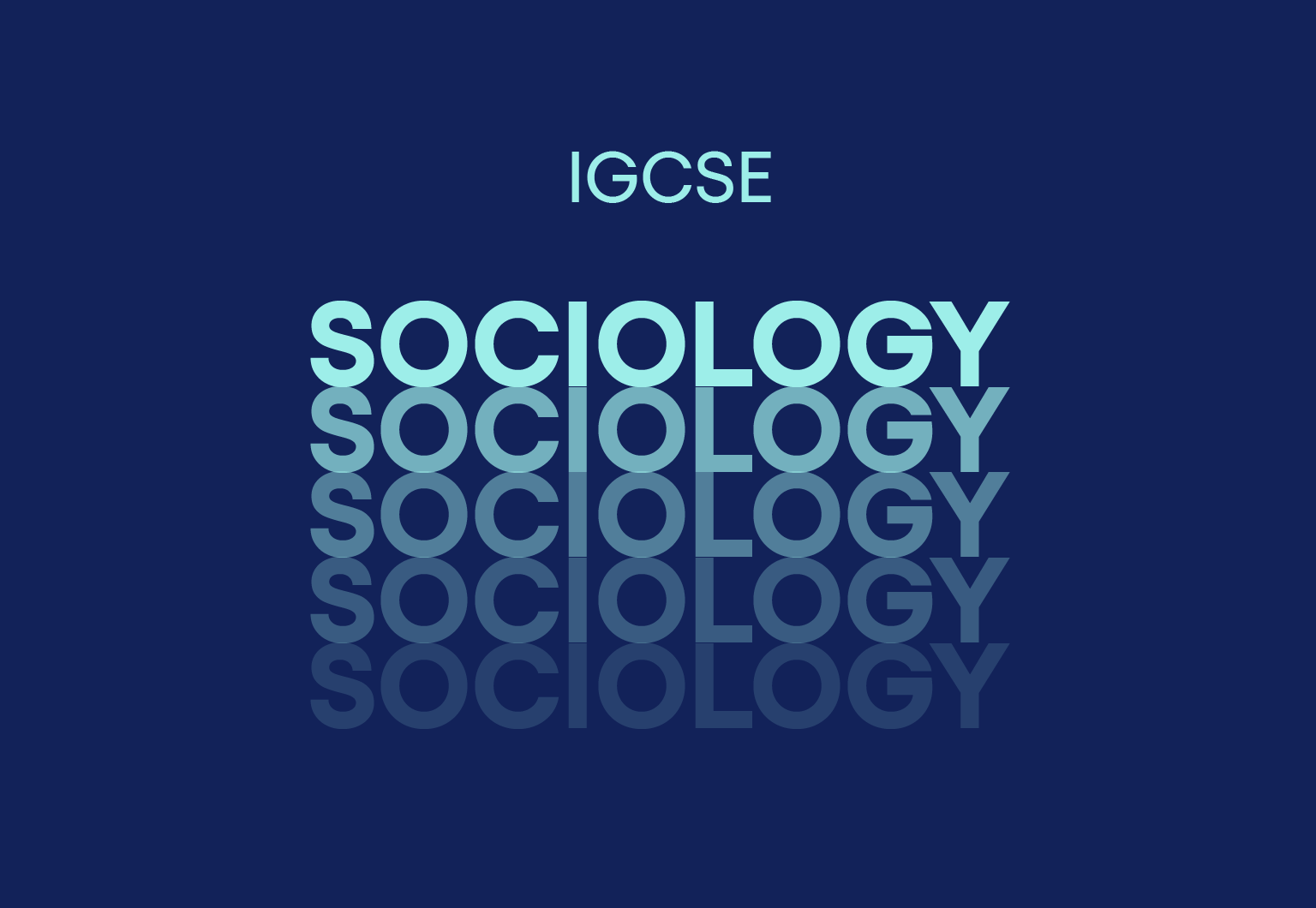 IGCSE Sociology