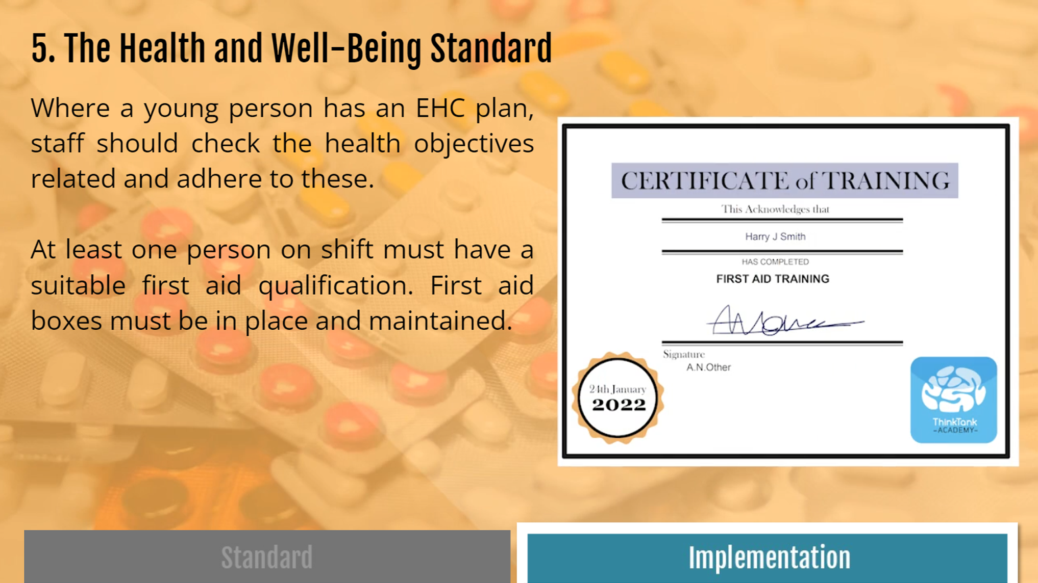 Quality Standards - Children's Care - Foundation Level