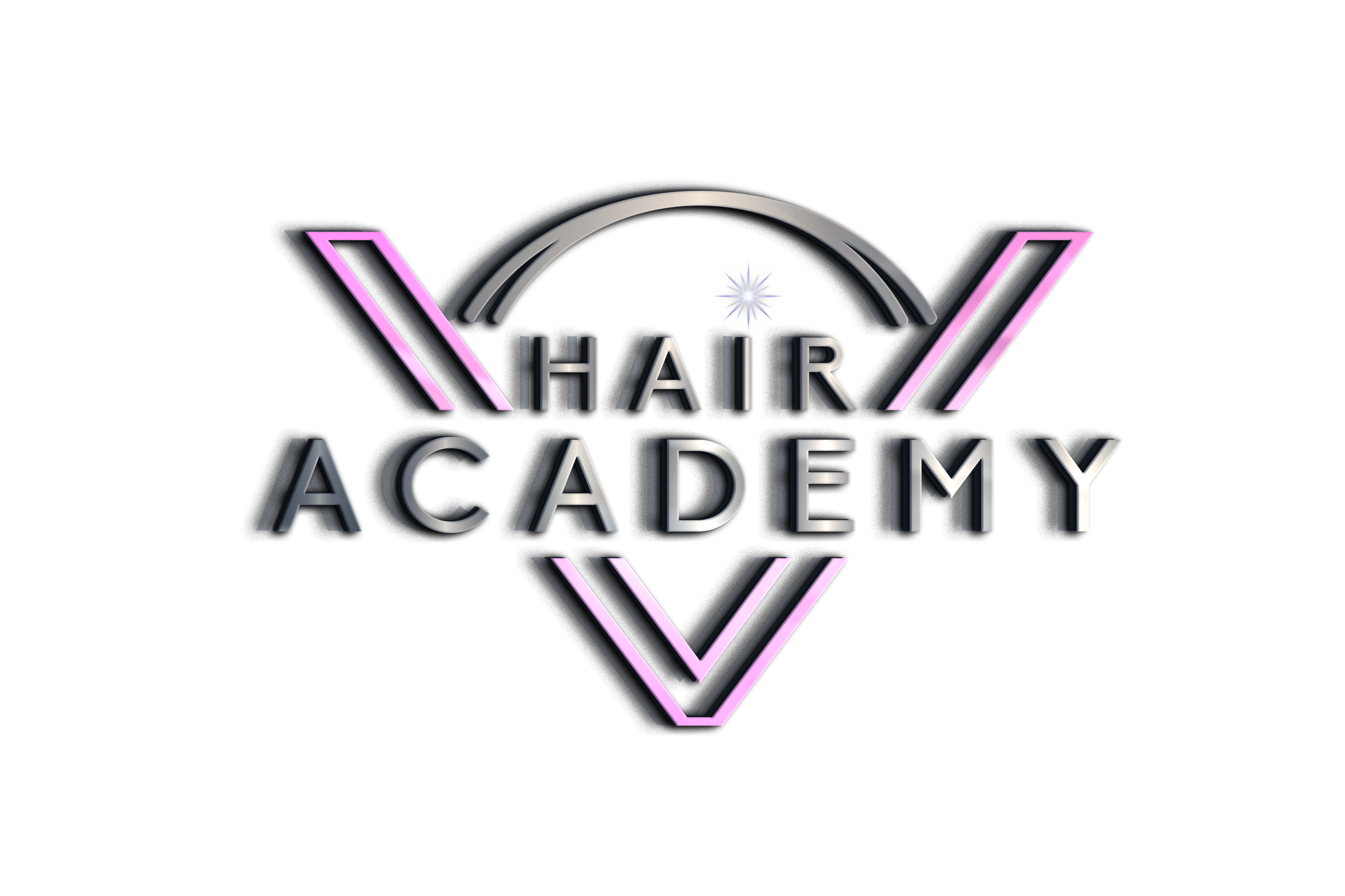 V Hair Academy  logo