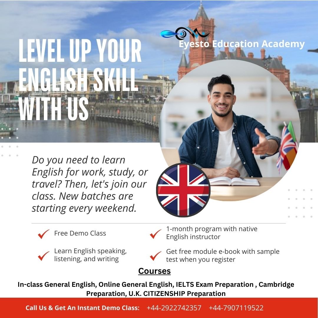 LEVEL UP YOUR ENGLISH SKILLS WITH US.
