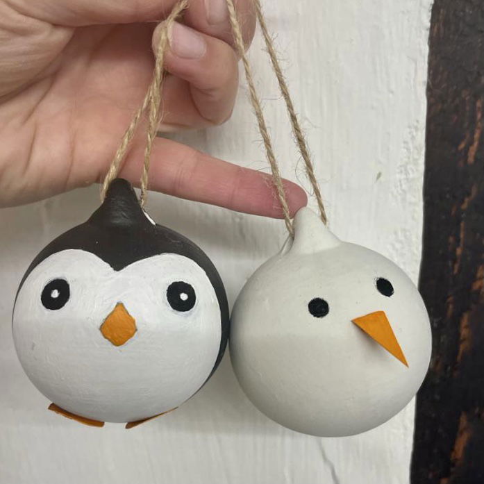 Family Winter Wonderland  - Ceramic Bauble painting - suitable for mixed ages ( .Min age 7yrs ) 