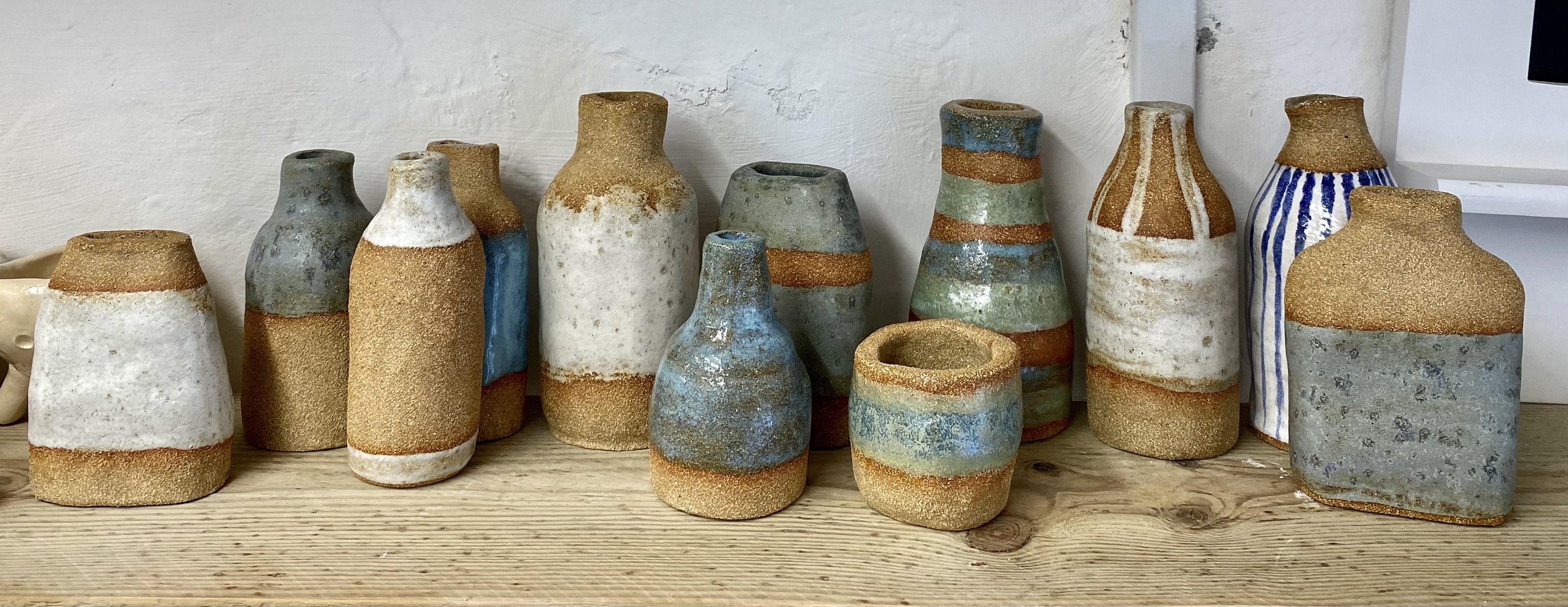 Rustic Coiled bottle vases workshop - 
suitable for beginners 