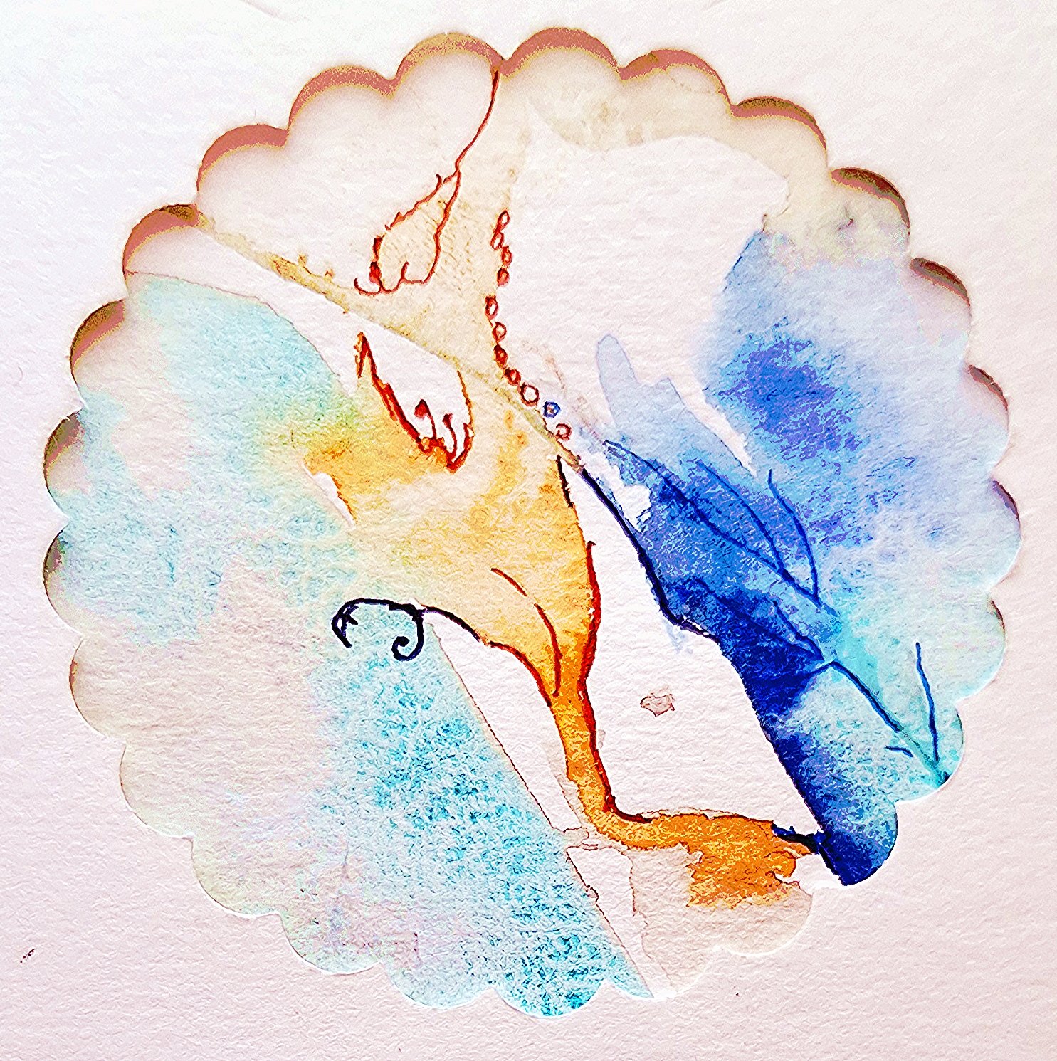 A workshop of Mindful Intuitive Colour & Form in Watercolours