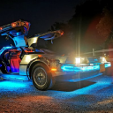 Sandstone Productions - Time Machine Back To The Future Delorean Hire logo