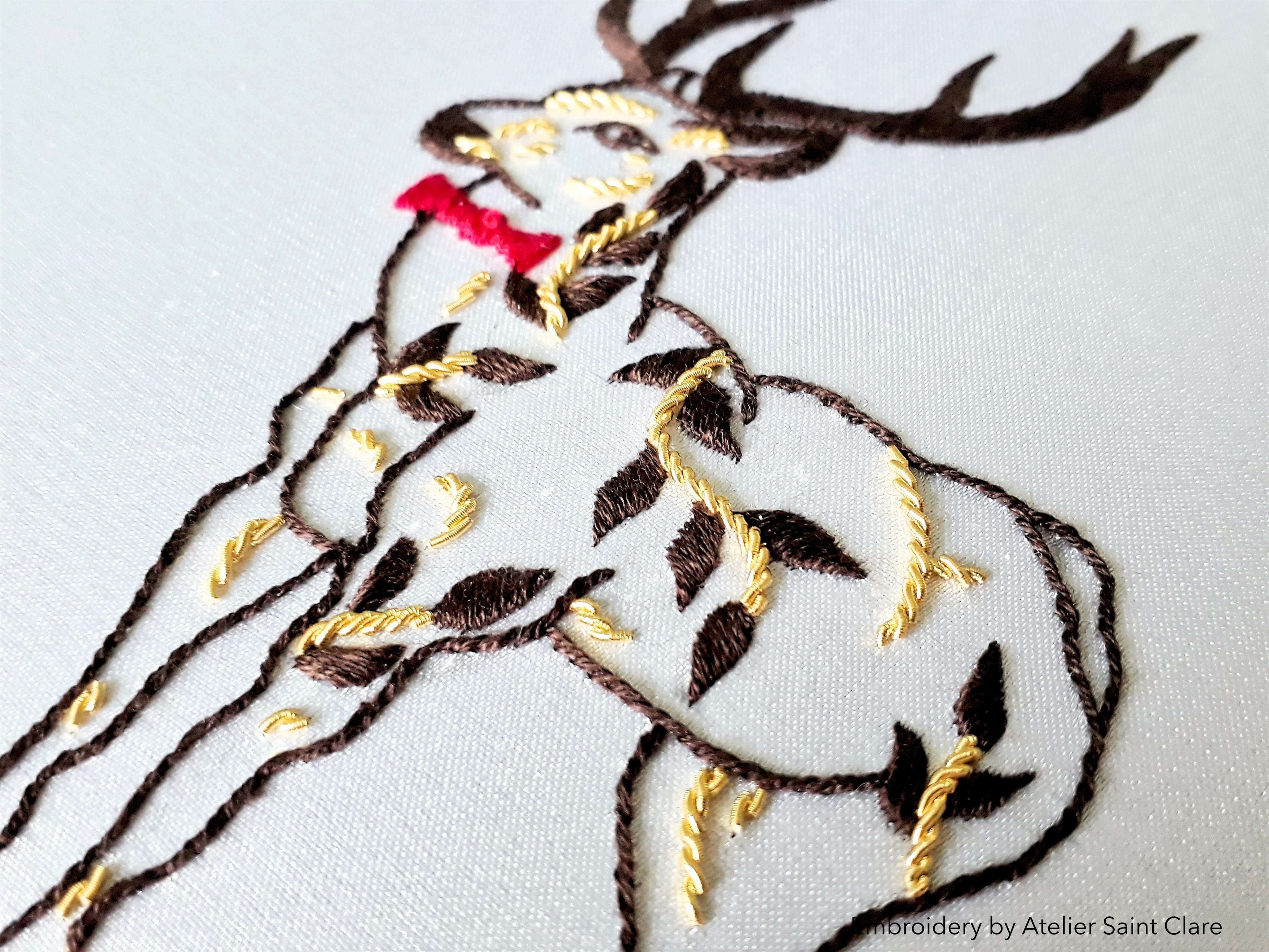 Surface stitch and goldwork embroidery: Live Zoom class