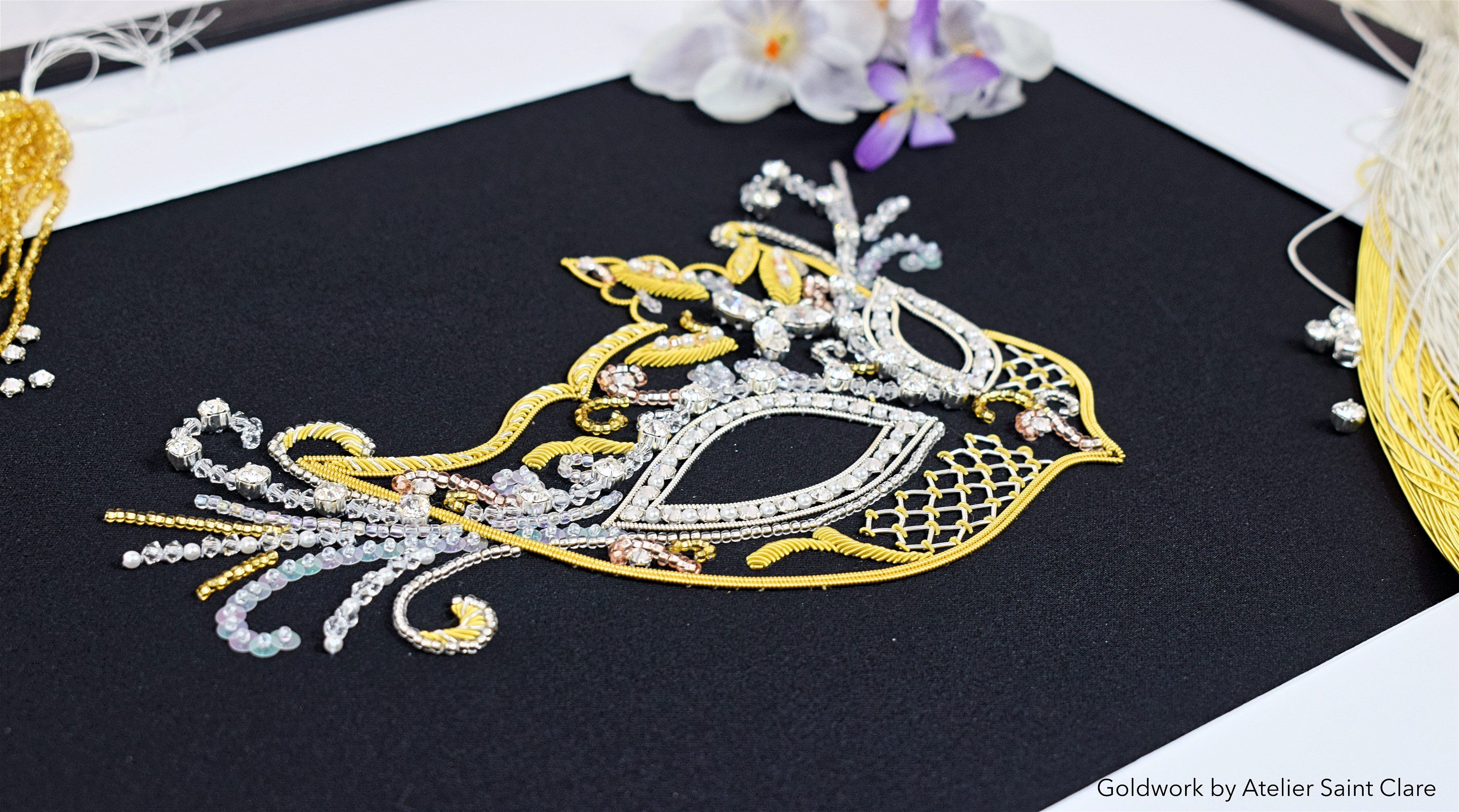 Goldwork embroidery, Incognito: Live Zoom class
