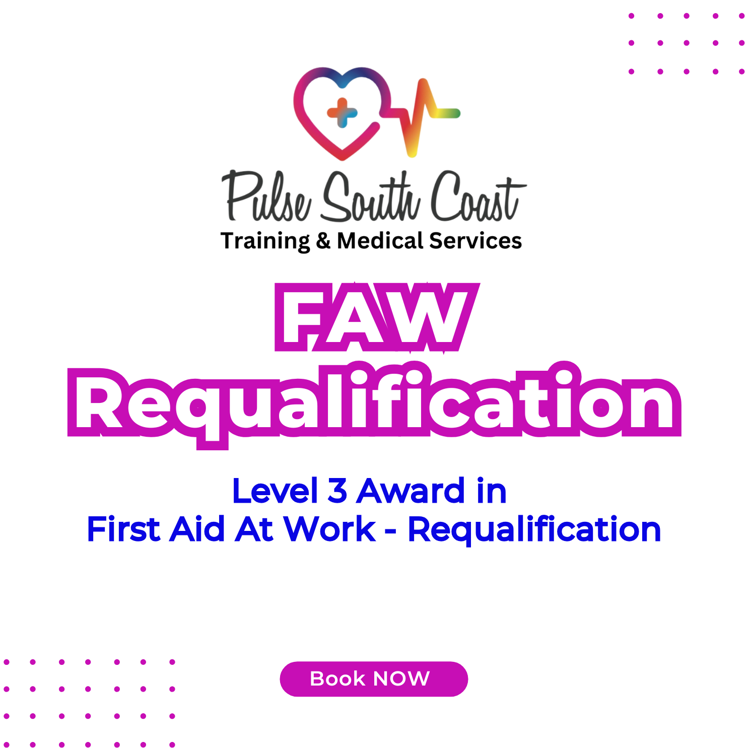 Level 3 Award in First Aid at Work - Requalification