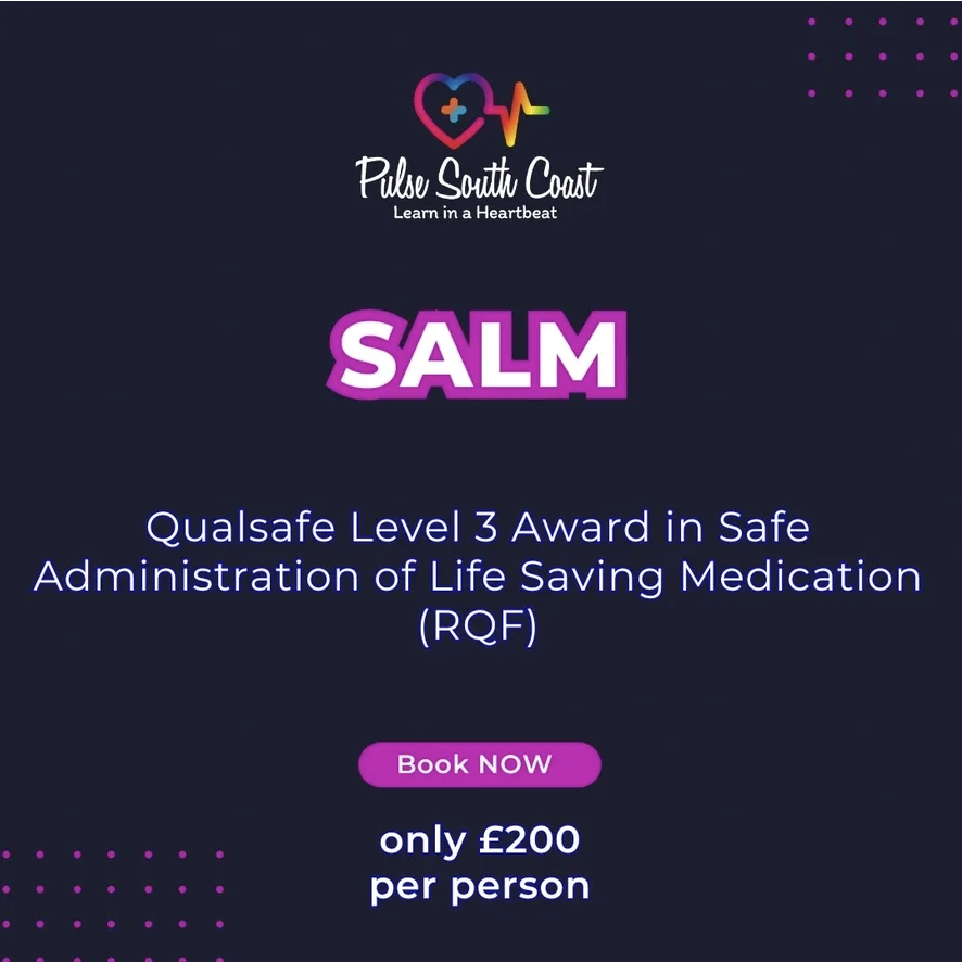 Qualsafe Level 3 Award in Safe Administration of Life Saving Medication (SALM)