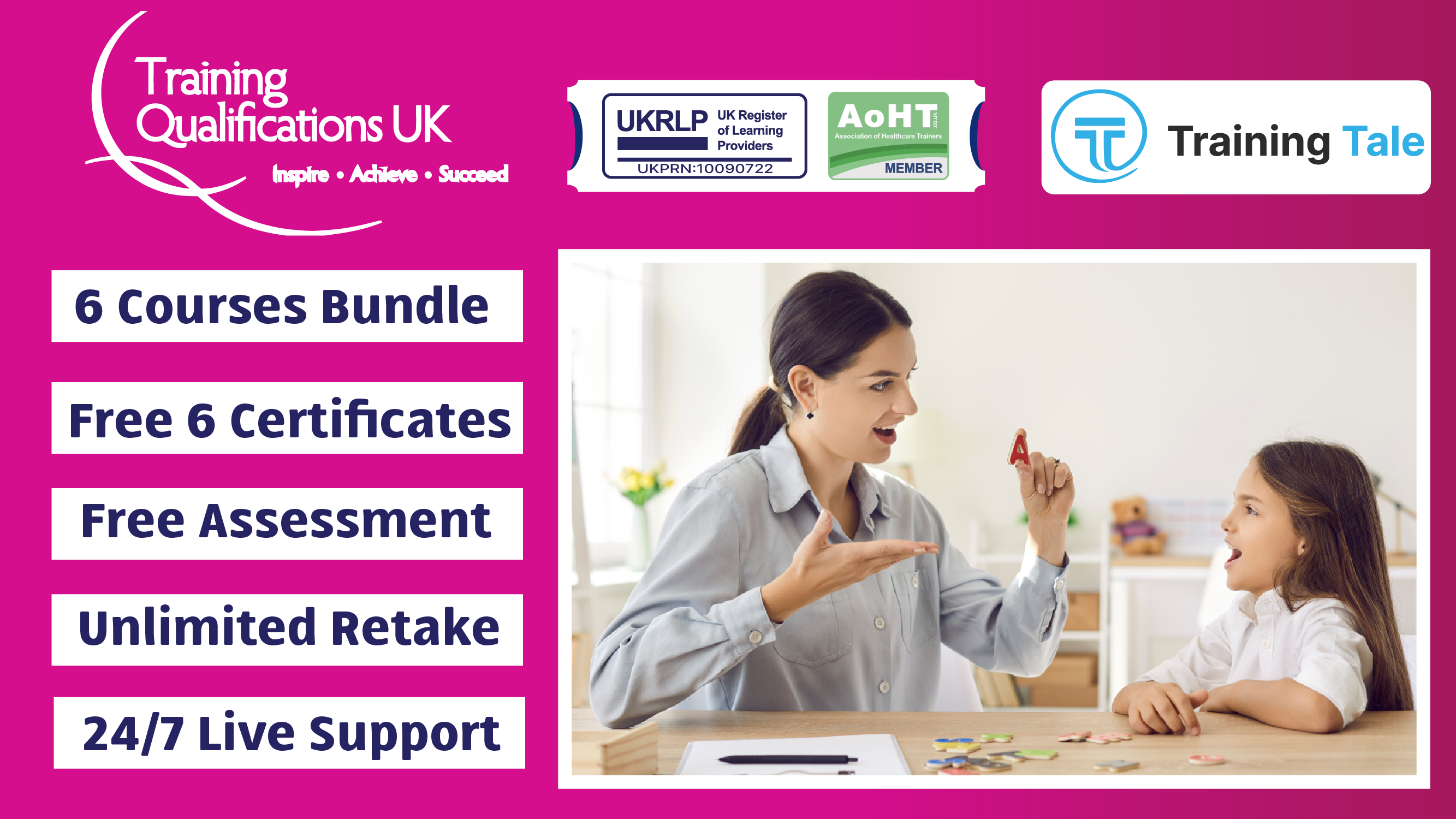 Phonics Teaching and Childcare, SEN, Early Years Foundation Stage With Primary Teaching