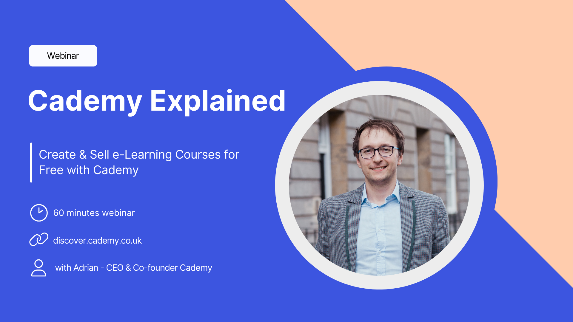 Create & Sell e-Learning Courses for Free with Cademy