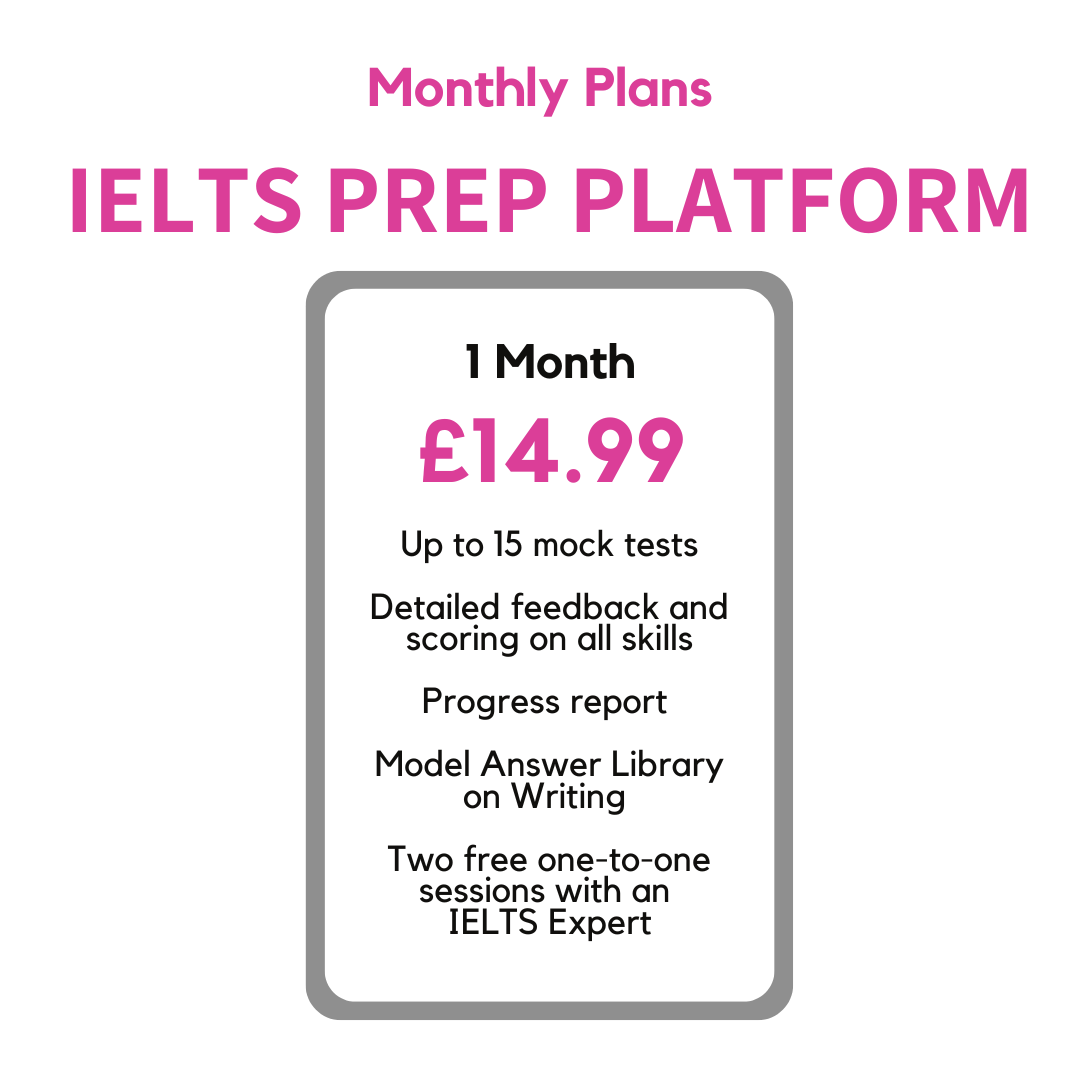 IELTS Prep Platform - 1 Month Plan