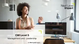 CMI Level 5 Diploma in Management and Leadership