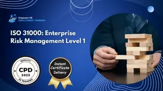 ISO 31000: Enterprise Risk Management Level 1