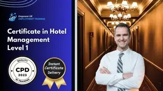 Certificate in Hotel Management Level 1 - CPD Certified