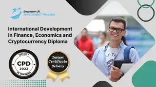 International Development in Finance, Economics and Cryptocurrency Diploma