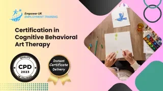 Certification in Cognitive Behavioral Art Therapy
