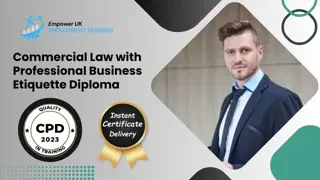 Commercial Law with Professional Business Etiquette Diploma