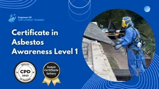 Certificate in Asbestos Awareness Level 1