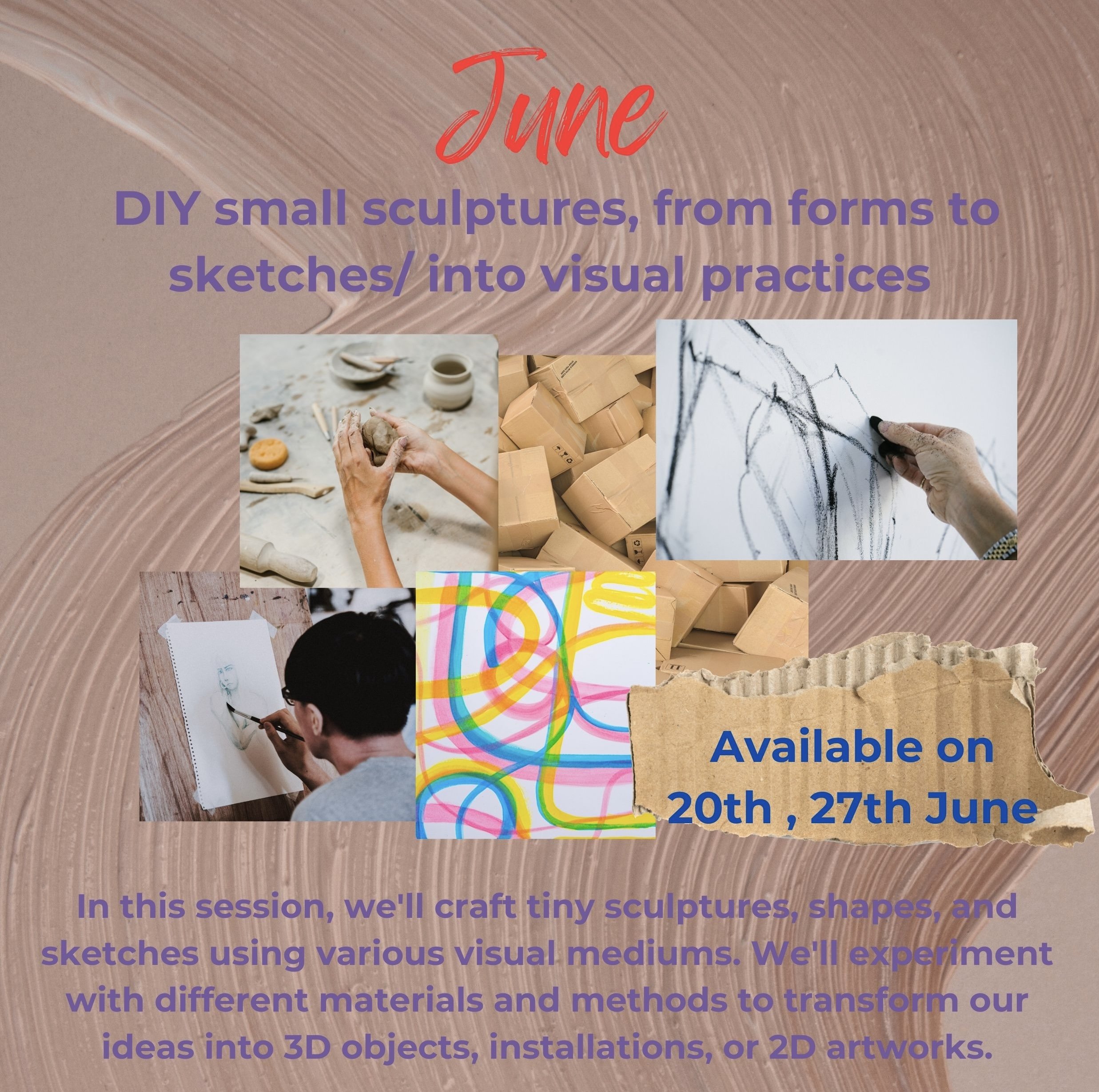 DIY small sculptures, from forms to sketches/ into visual practices