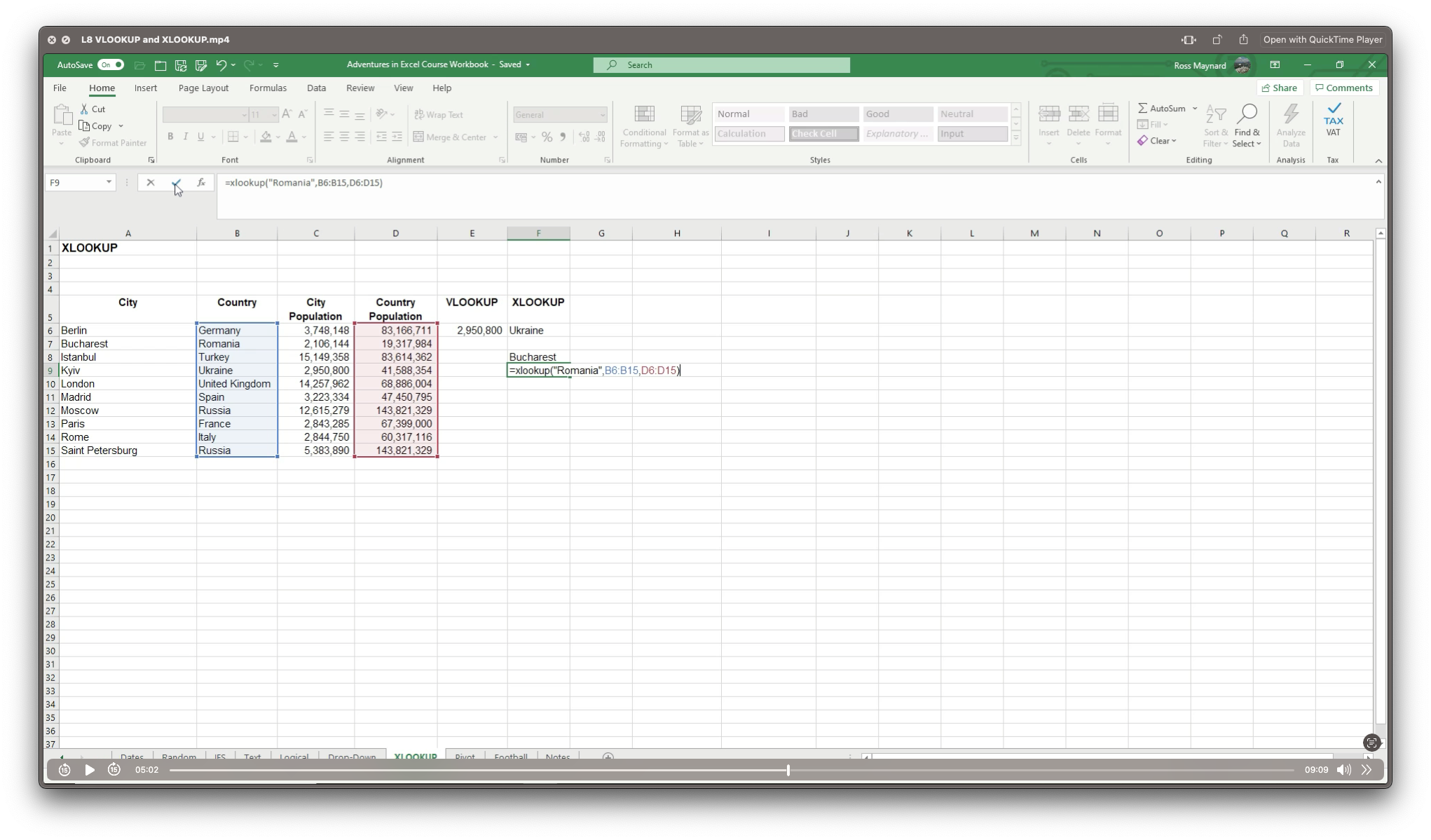 Adventures in Excel