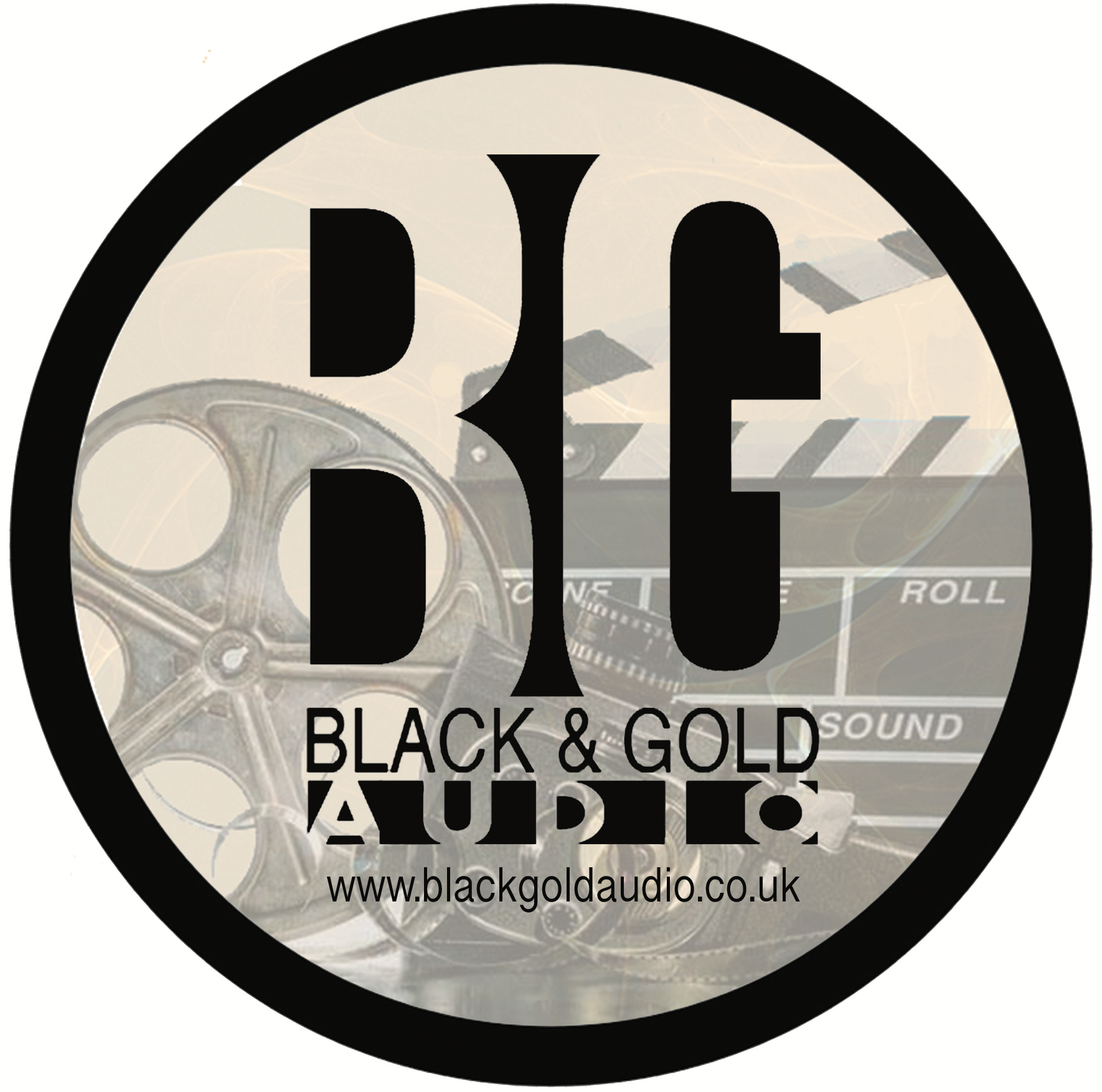 Black & Gold Audio logo