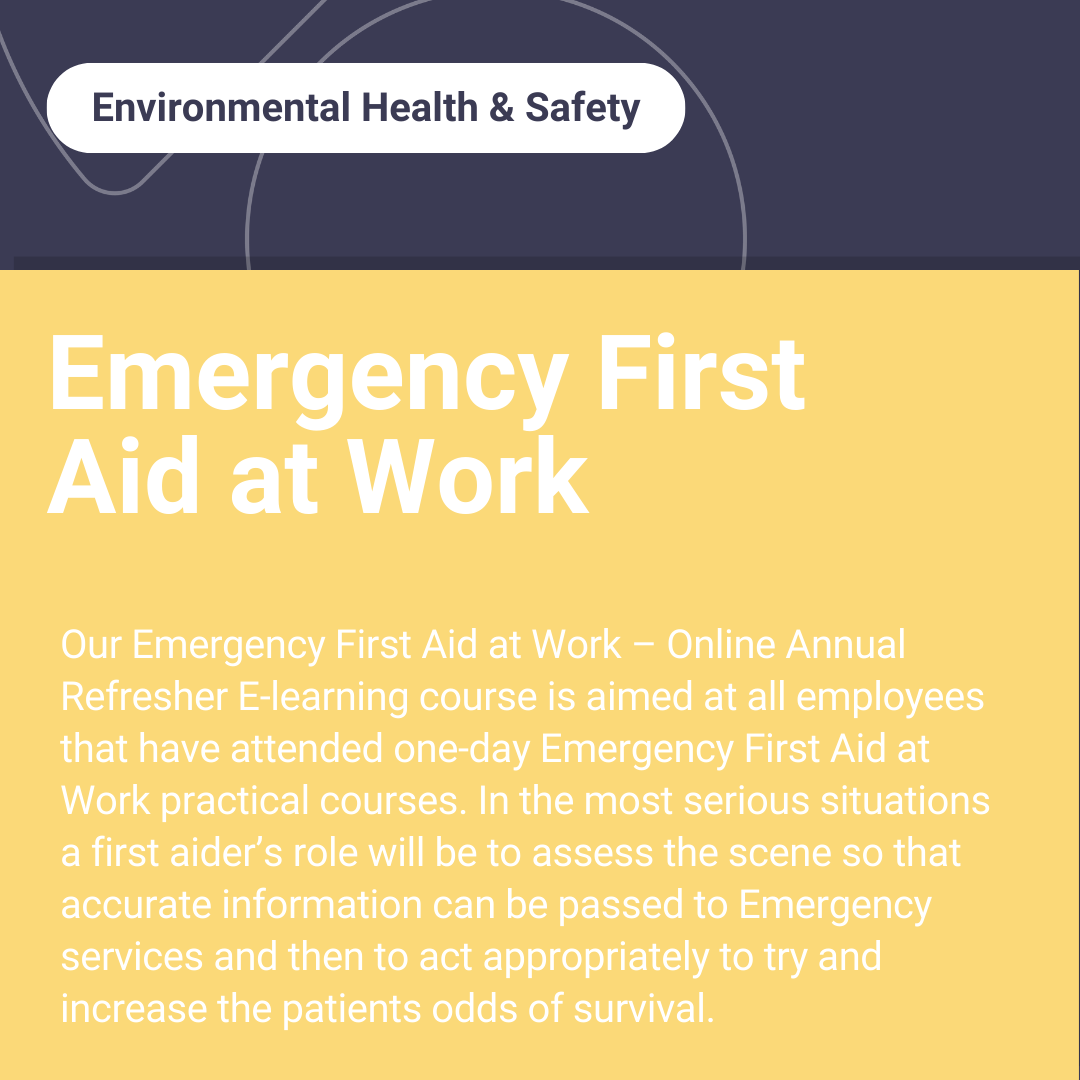 Workplace Emergency First Aid 'Refresher' Approved Online Training for Irish Legislation