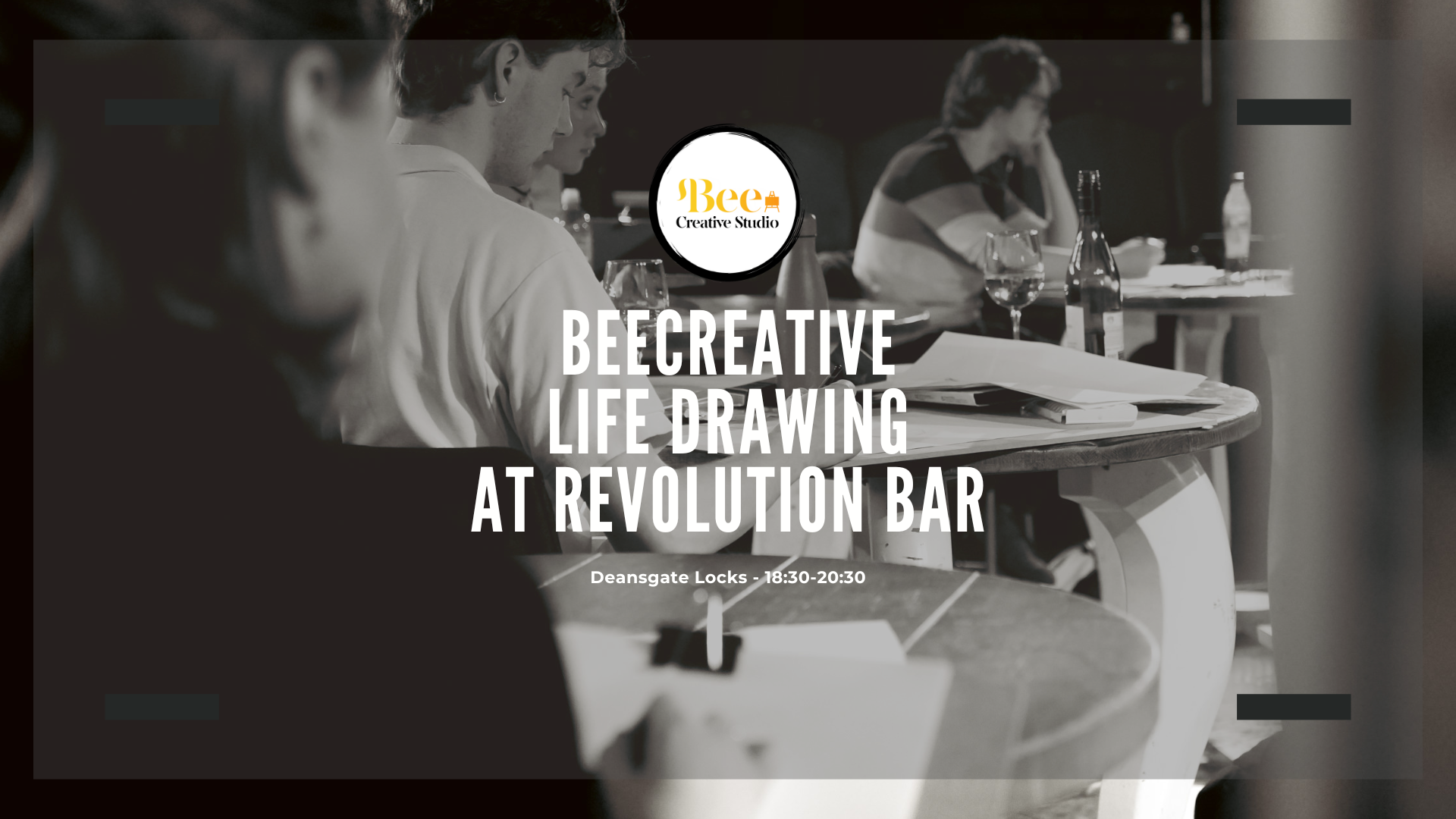 Life Drawing at Revolution Deansgate Locks, Manchester [Un-tutored]