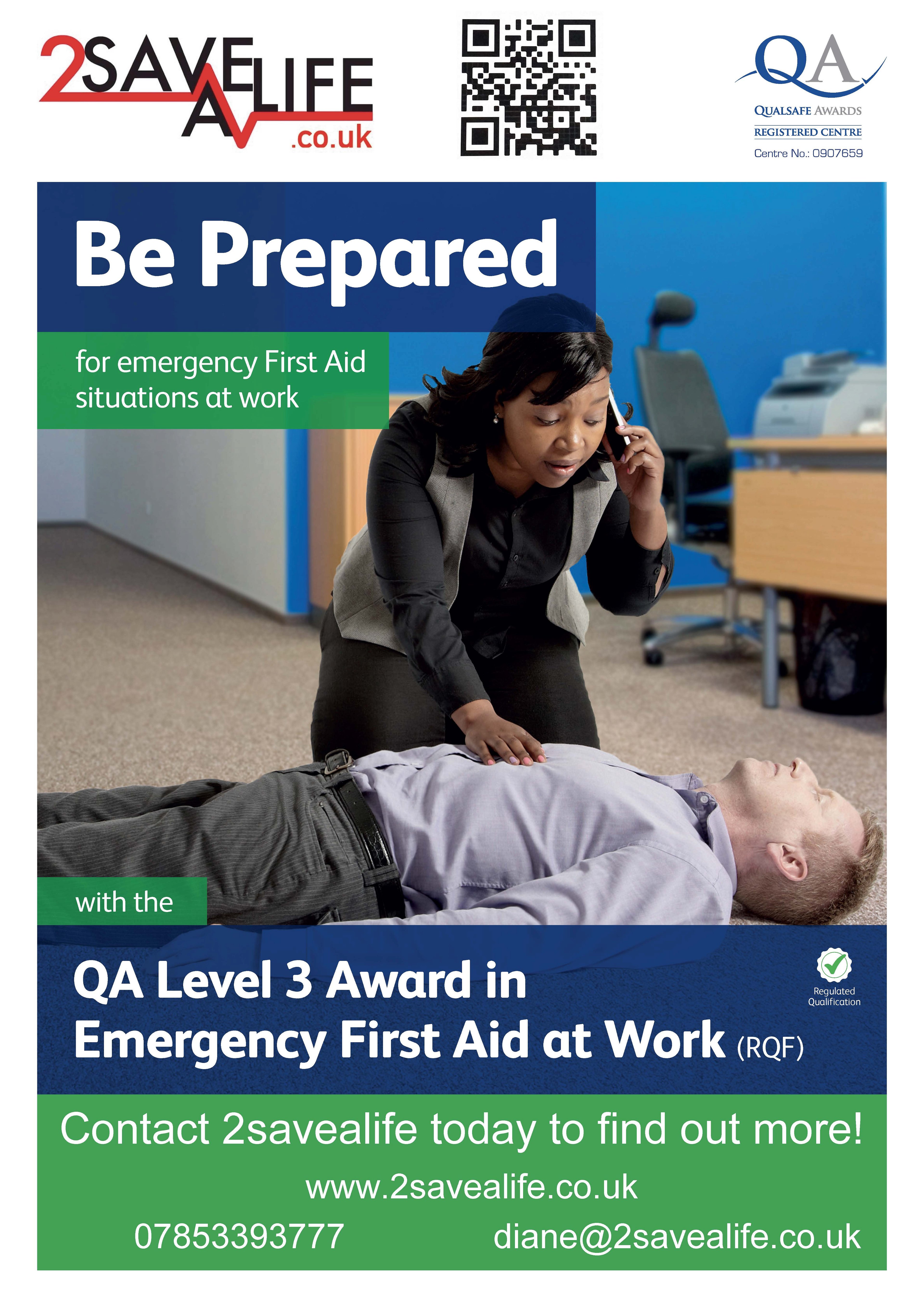 Emergency First Aid at Work - 'open' course