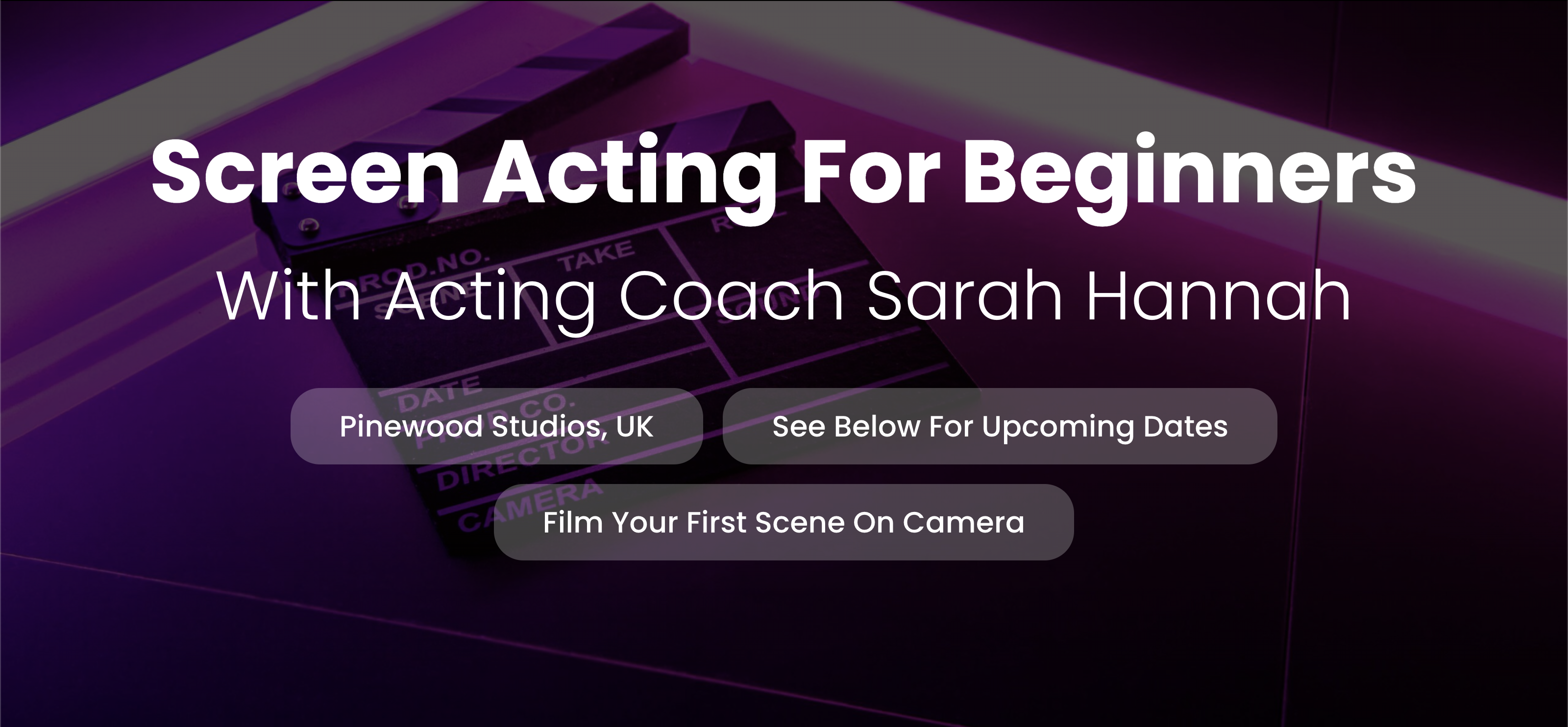 Screen Acting For Beginners