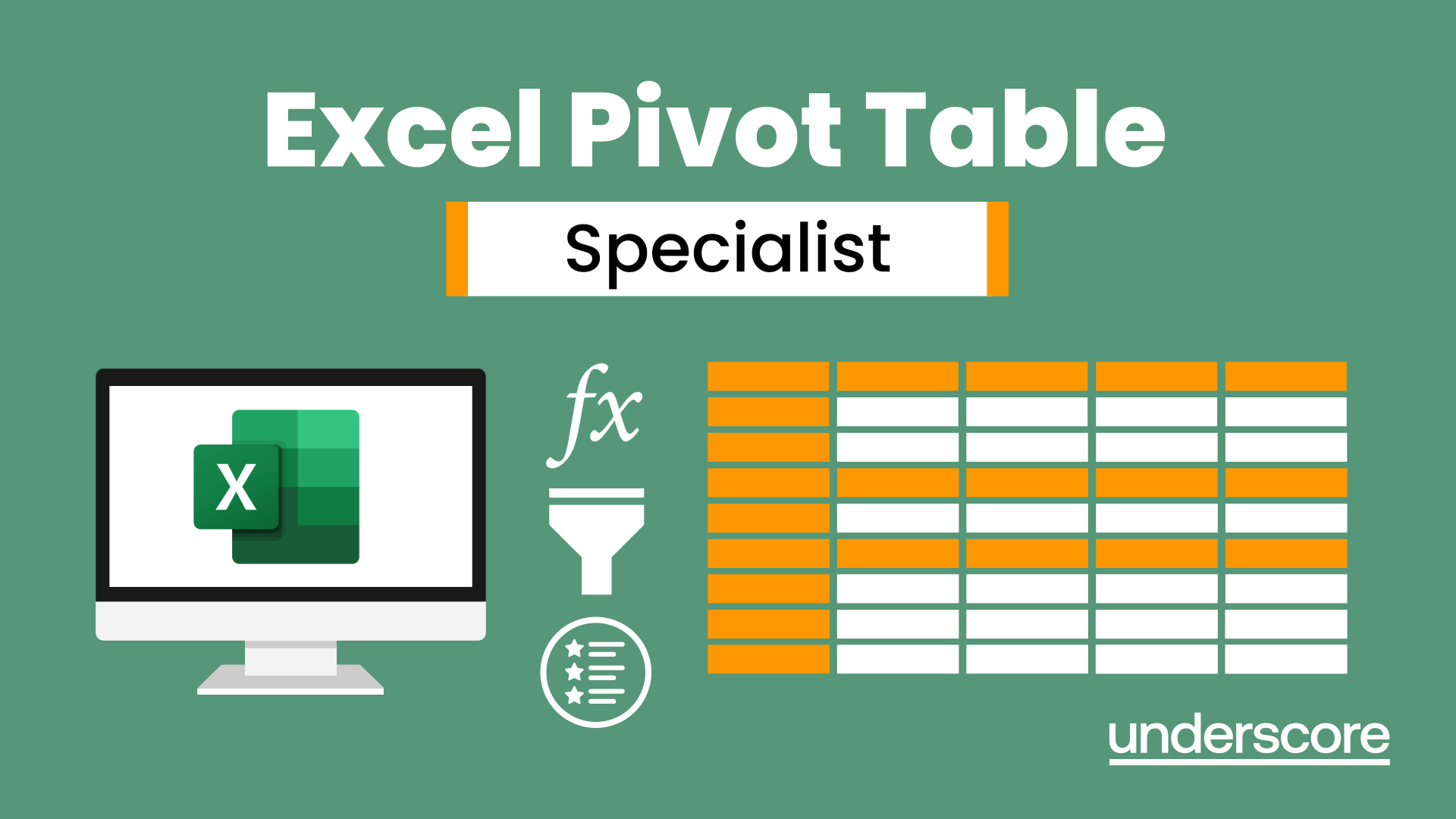 Excel - Pivot Table Specialist