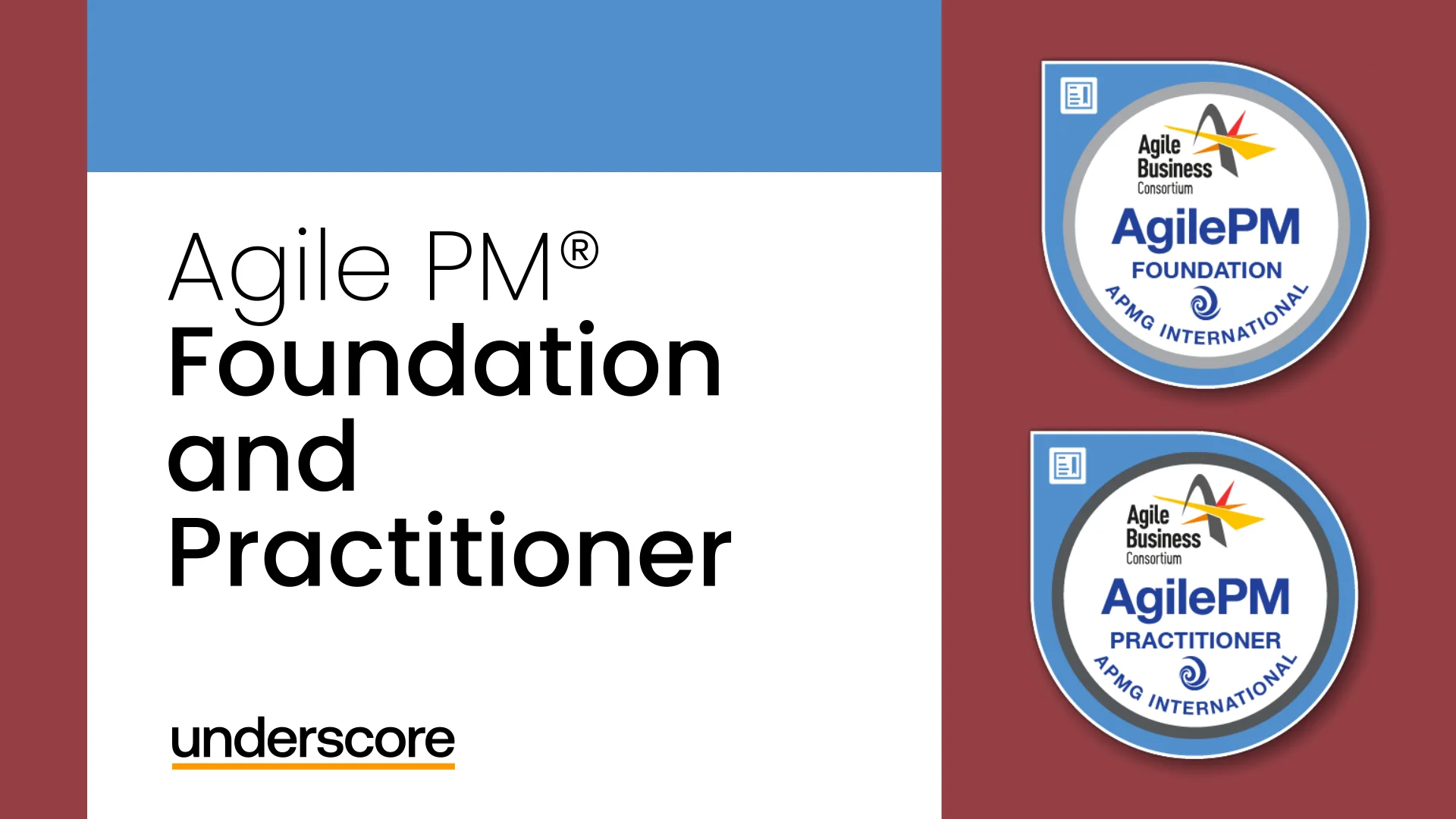 Agile PM® Foundation and Practitioner