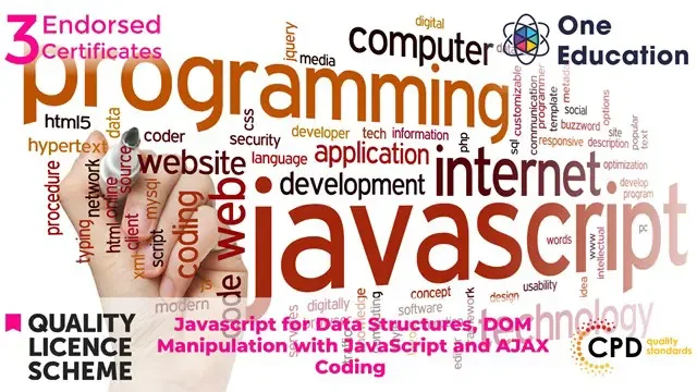 Javascript for Data Structures, DOM Manipulation with JavaScript and AJAX Coding Course