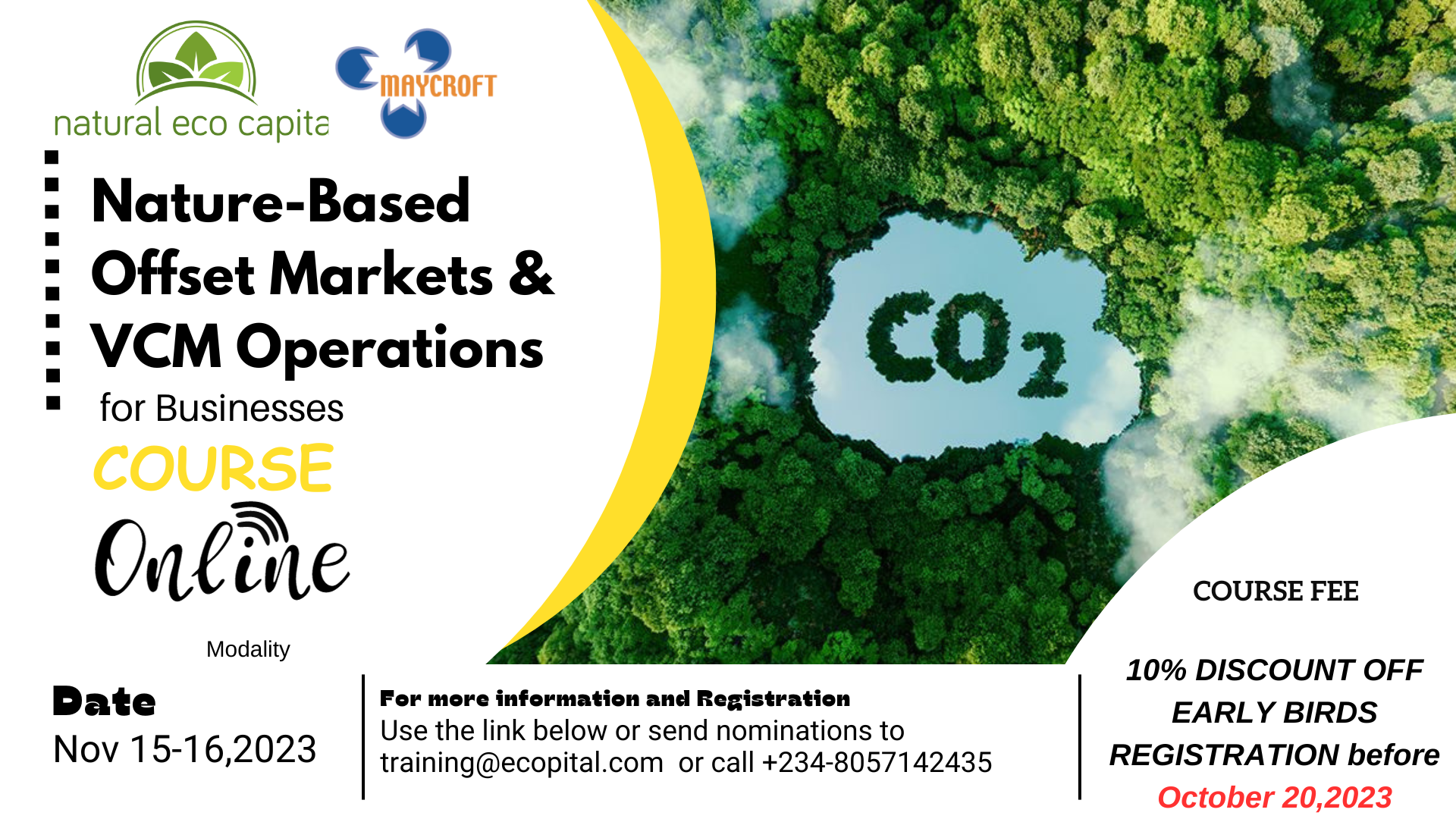 Nature-Based Offset Markets & Voluntary Carbon Market (VCM) 
 Operation for Businesses
