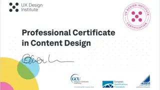 Professional Certificate in Content Design