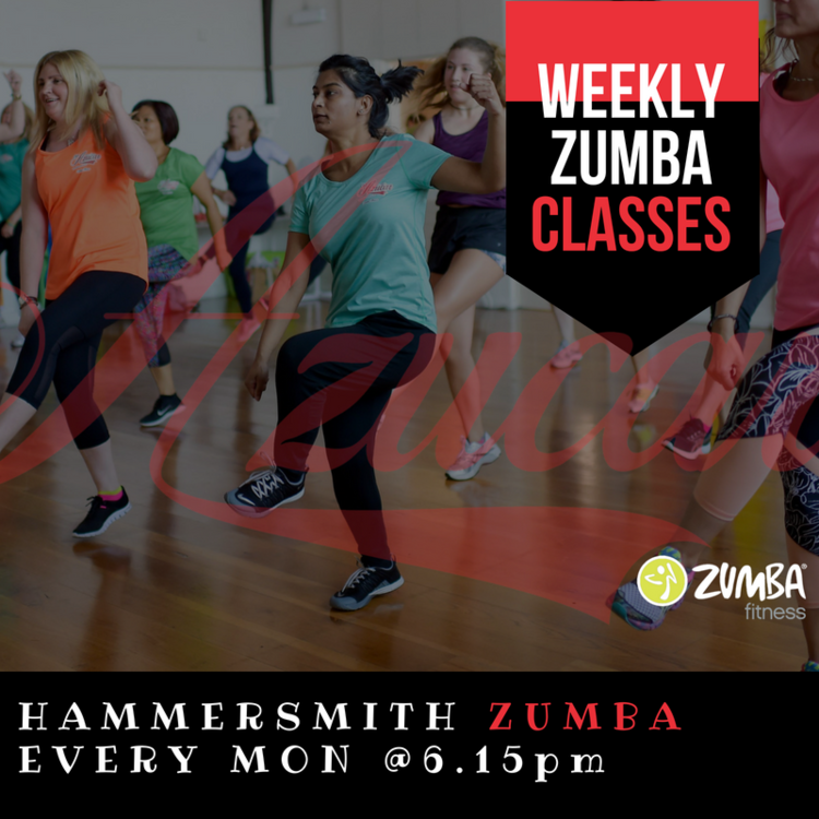 ZUMBA LESSON IN HAMMERSMITH & CHISWICK EVERY MONDAY @ 6PM