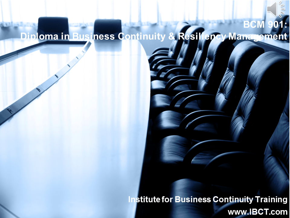 Diploma in Business Continuity & Resiliency Management