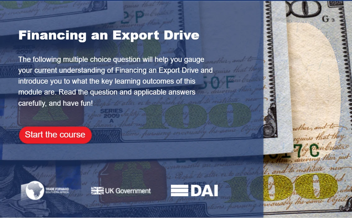Financing an Export Plan