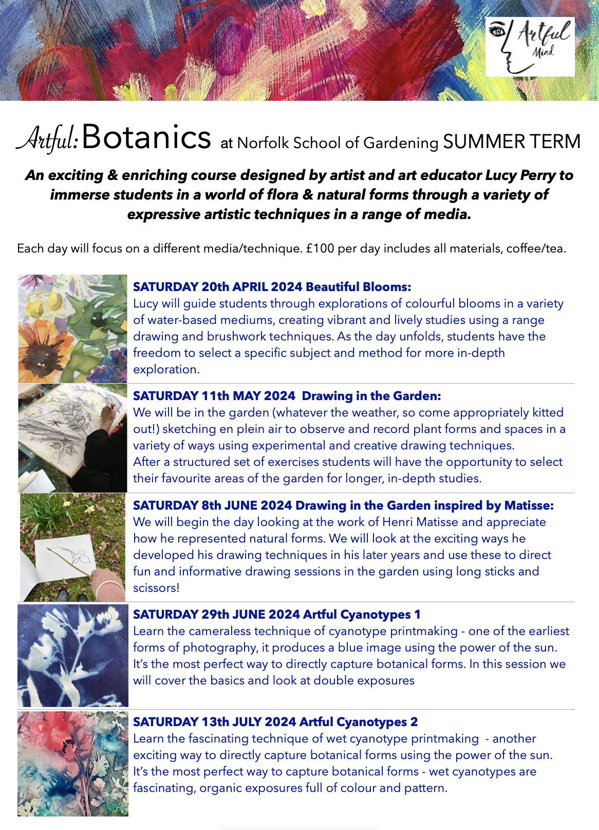 Artful Botanics at Norfolk School of Gardening