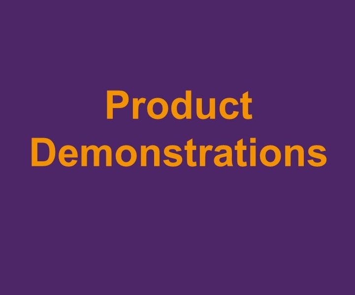 Product Demonstrations (in person)