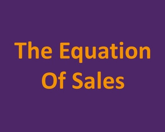 The Equation of Sales (online)